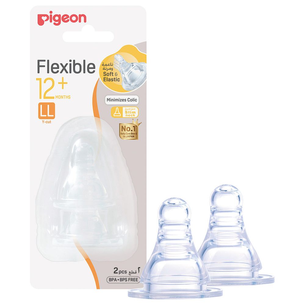 Pigeon - Peristaltic LL Blister Nipples - 2 Pc Set