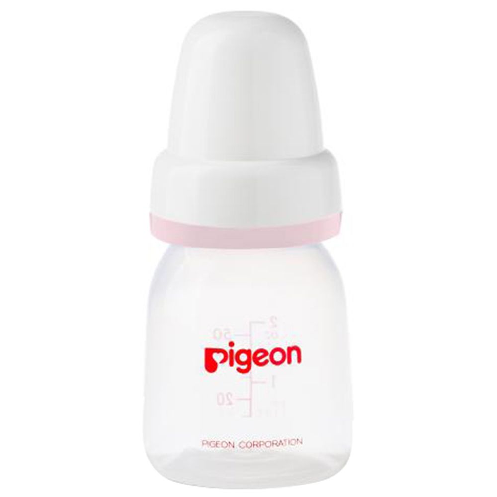 Pigeon - Plastic Feeding Bottle 50 ml - Pink