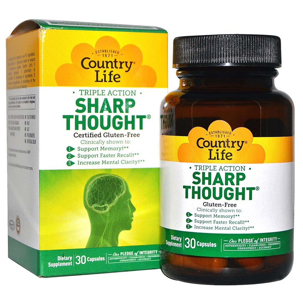كانتري لايف - كبسولات التفكير الحاد ثلاثية المفعول - 30 كبسولة