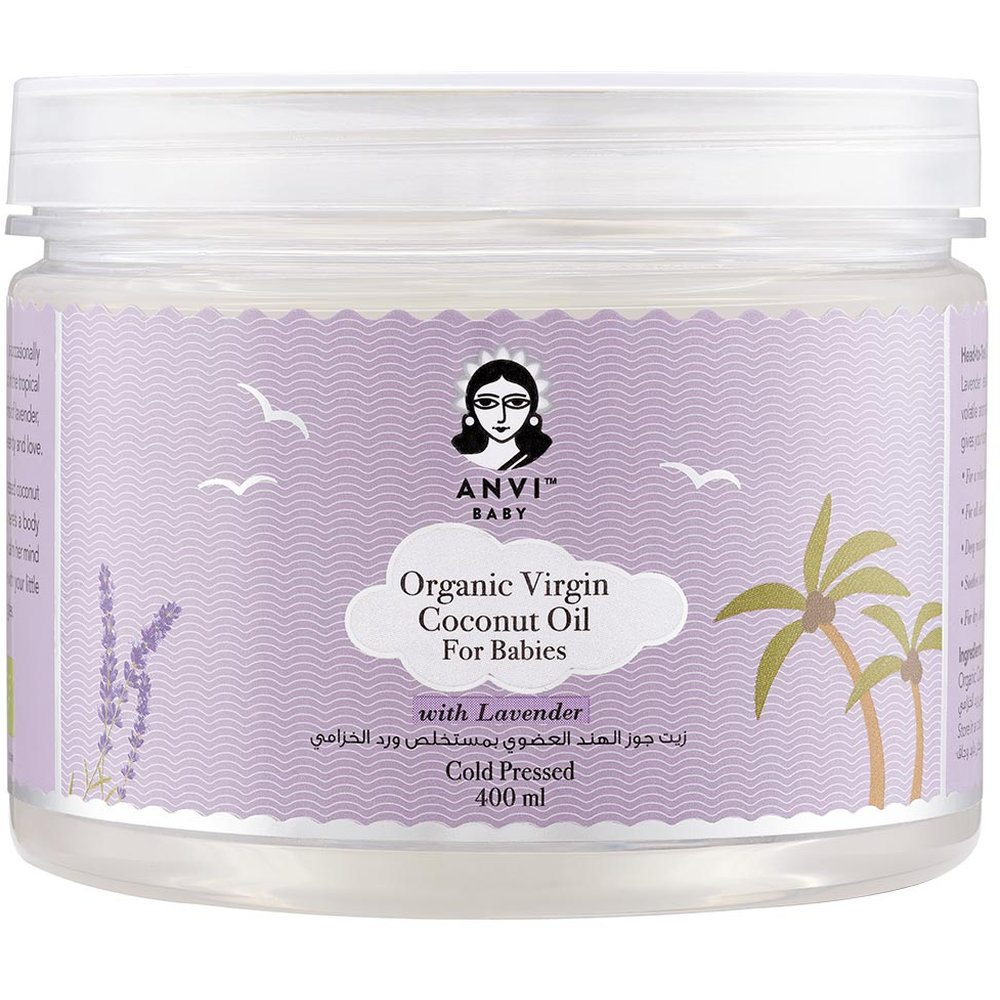 Anvi Baby - Organic Baby Virgin Coconut Oil W/ Lavender - 400 ml