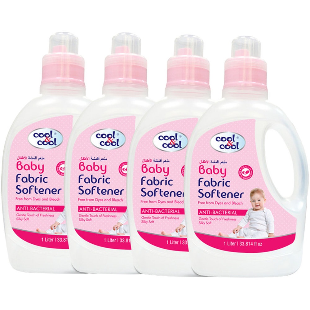 Cool & Cool - Baby Fabric Softener - 1 L - Pack of 4