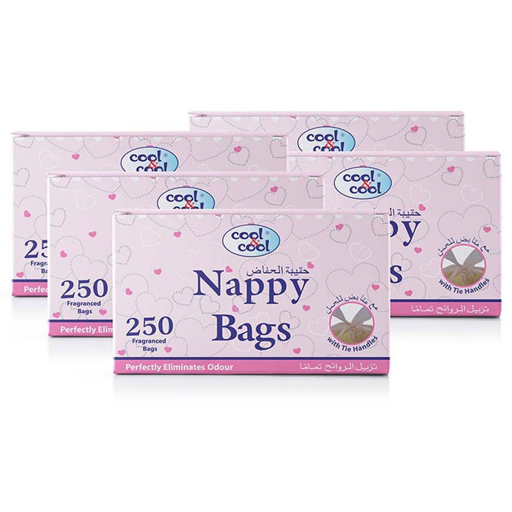 Cool & Cool - Nappy Bags - Pack of 5 - 250 Pcs