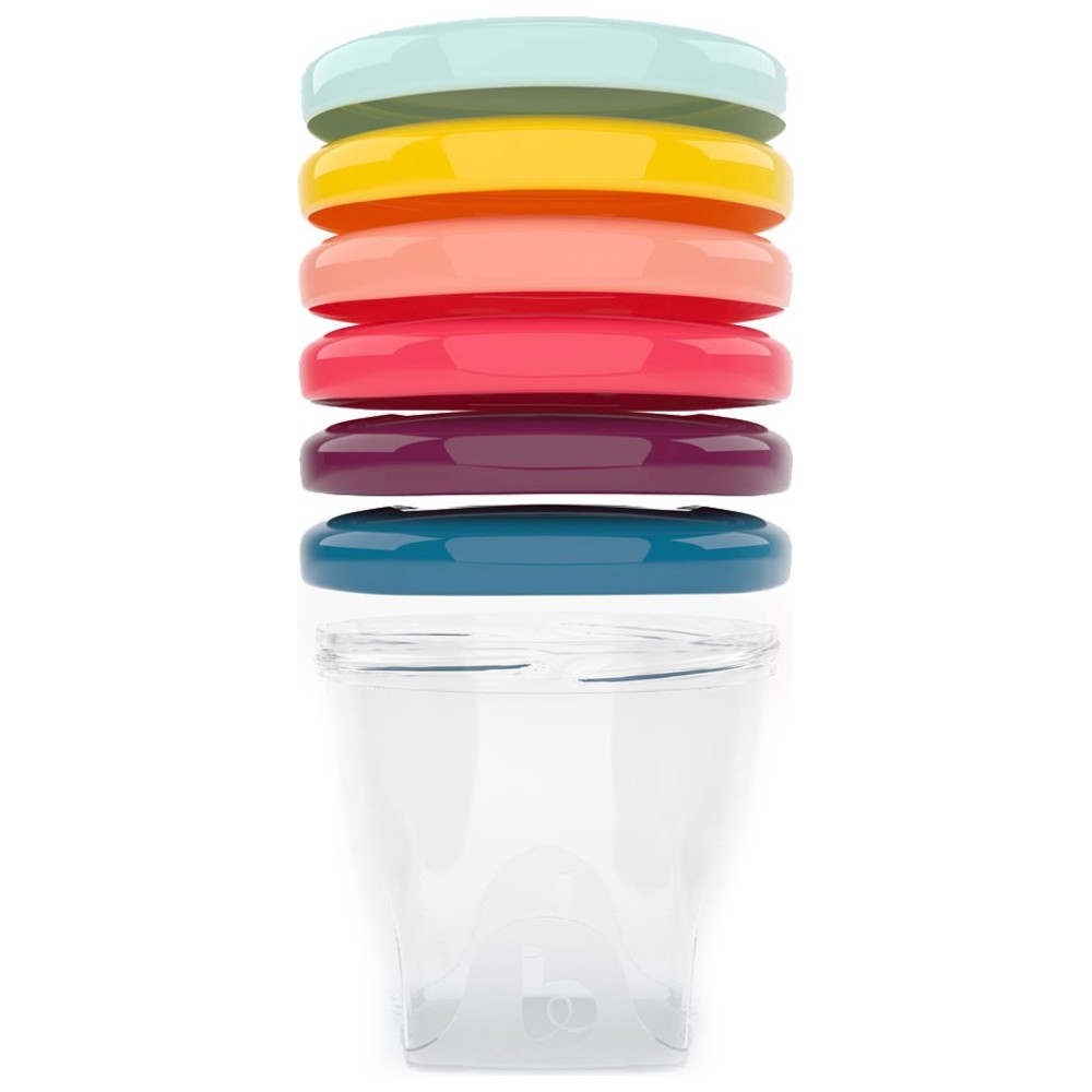 Babymoov - Glass Babybols Formula Container Set - Multicolor - 6 Pcs - 250 ml