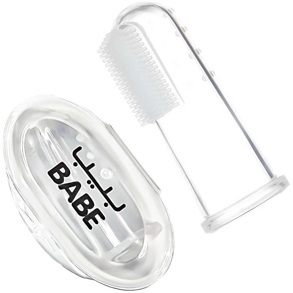 Babe - Silicon Tooth Brush With Case - Clear