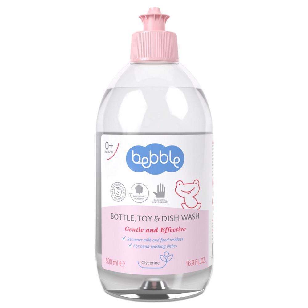 Bebble - Bottle, Toy & Dish Wash Solution - 500 ml