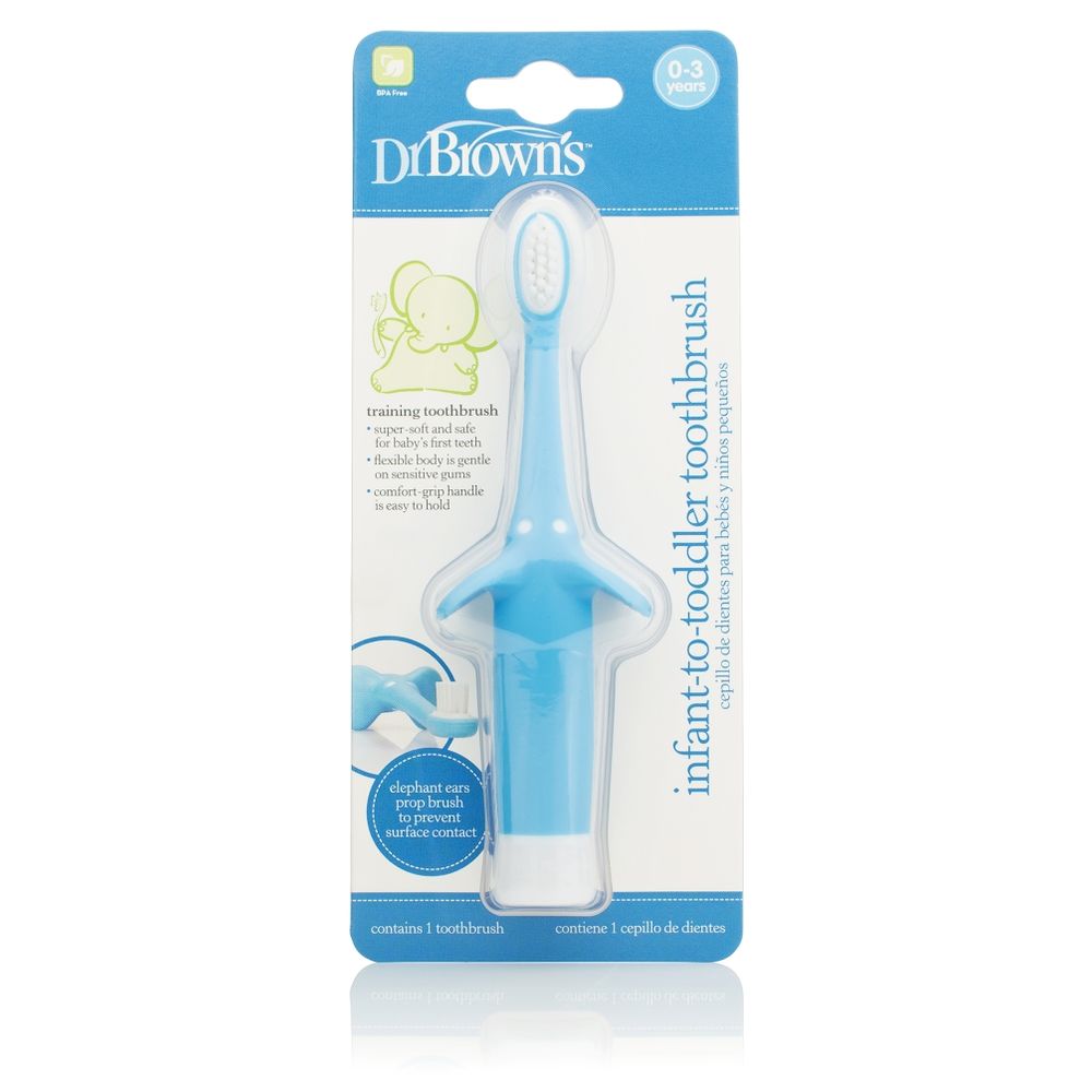 Dr. Brown's - Infant-to-Toddler Toothbrush - Blue