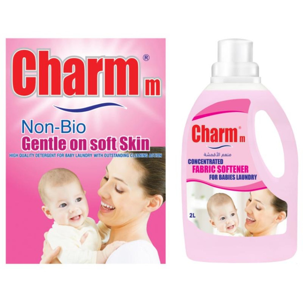 Charmm - Non-Bio Detergent Powder 2kg and Fabric Softener - 2 L