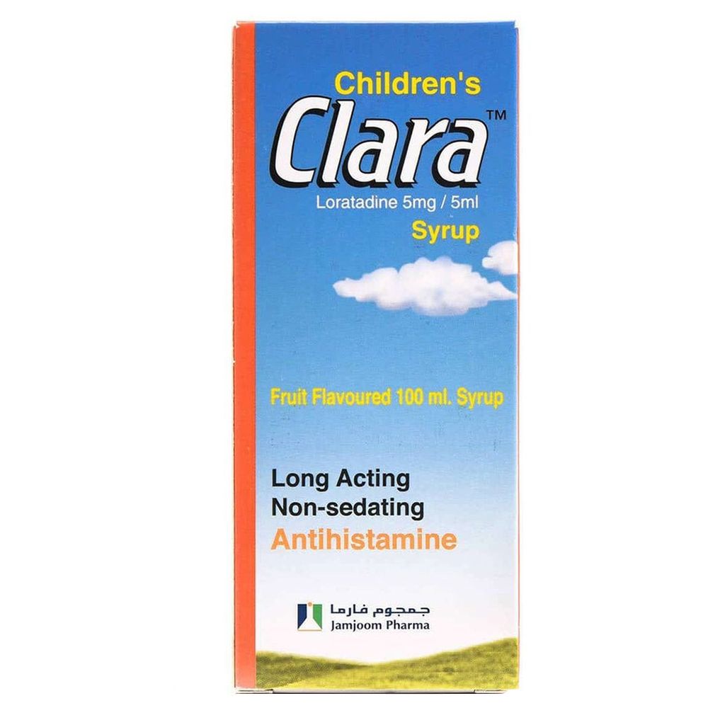 Global Pharma - Clara Loratadine 5 mg Syrup - Fruit - 100 ml