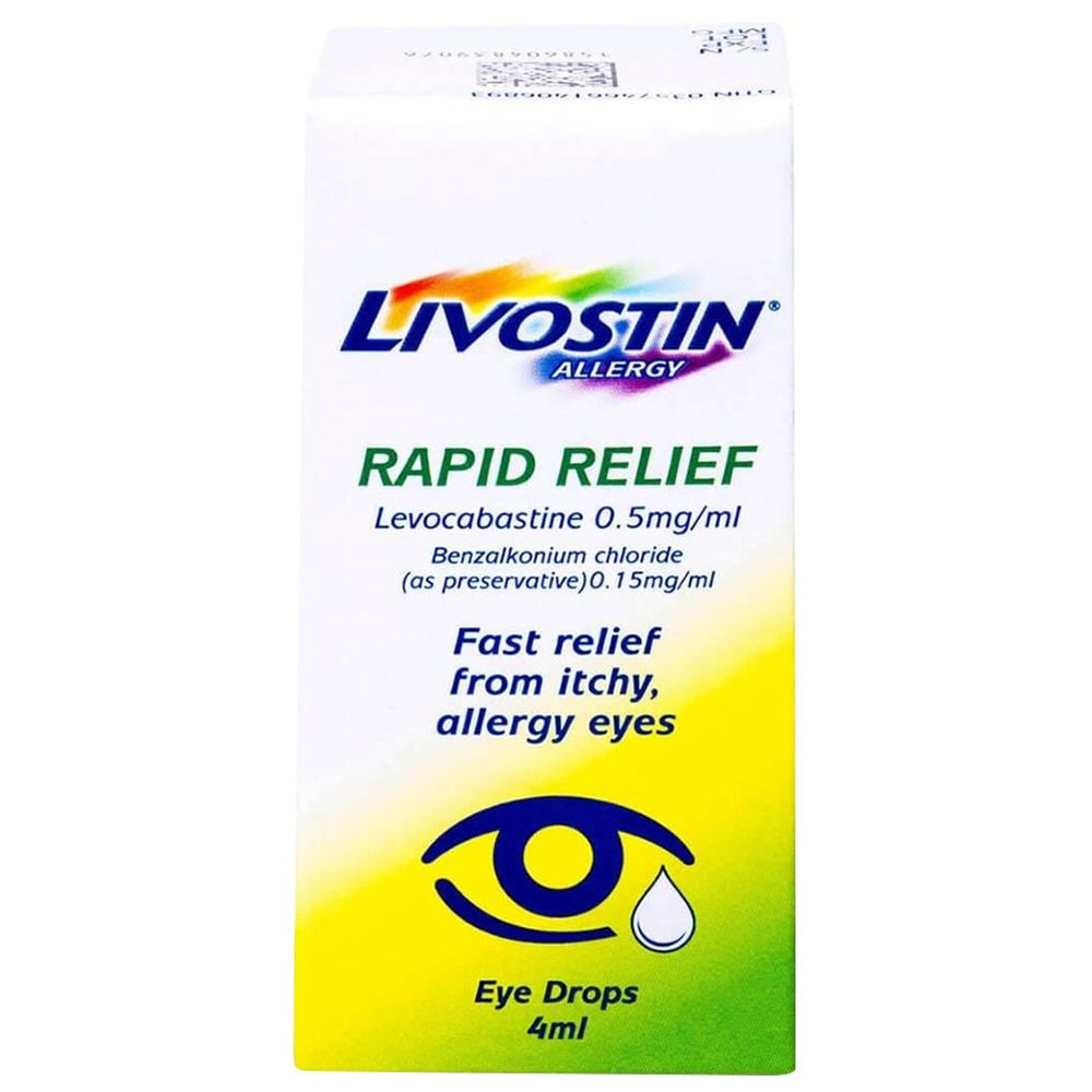 Livostin Rapid Relief Eye Drops - 4 ml
