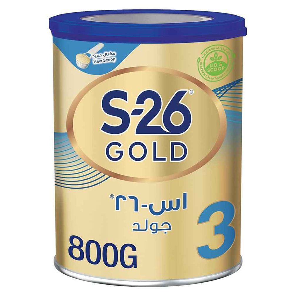 S26 - حليب الأطفال المرحلة 3 من تودلرز جولد - 800 جم