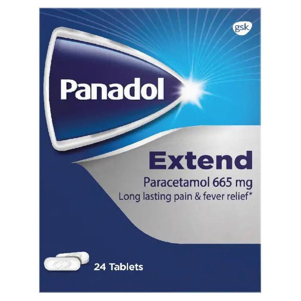 Panadol Extend - Paracetamol 665 mg Tablets - 24 Pcs