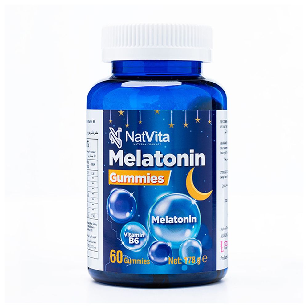 Natvita - Melatonin Gummies - 60 Pcs