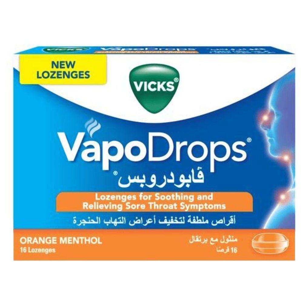 Vicks Vapodrops - Orange - 16 Pcs
