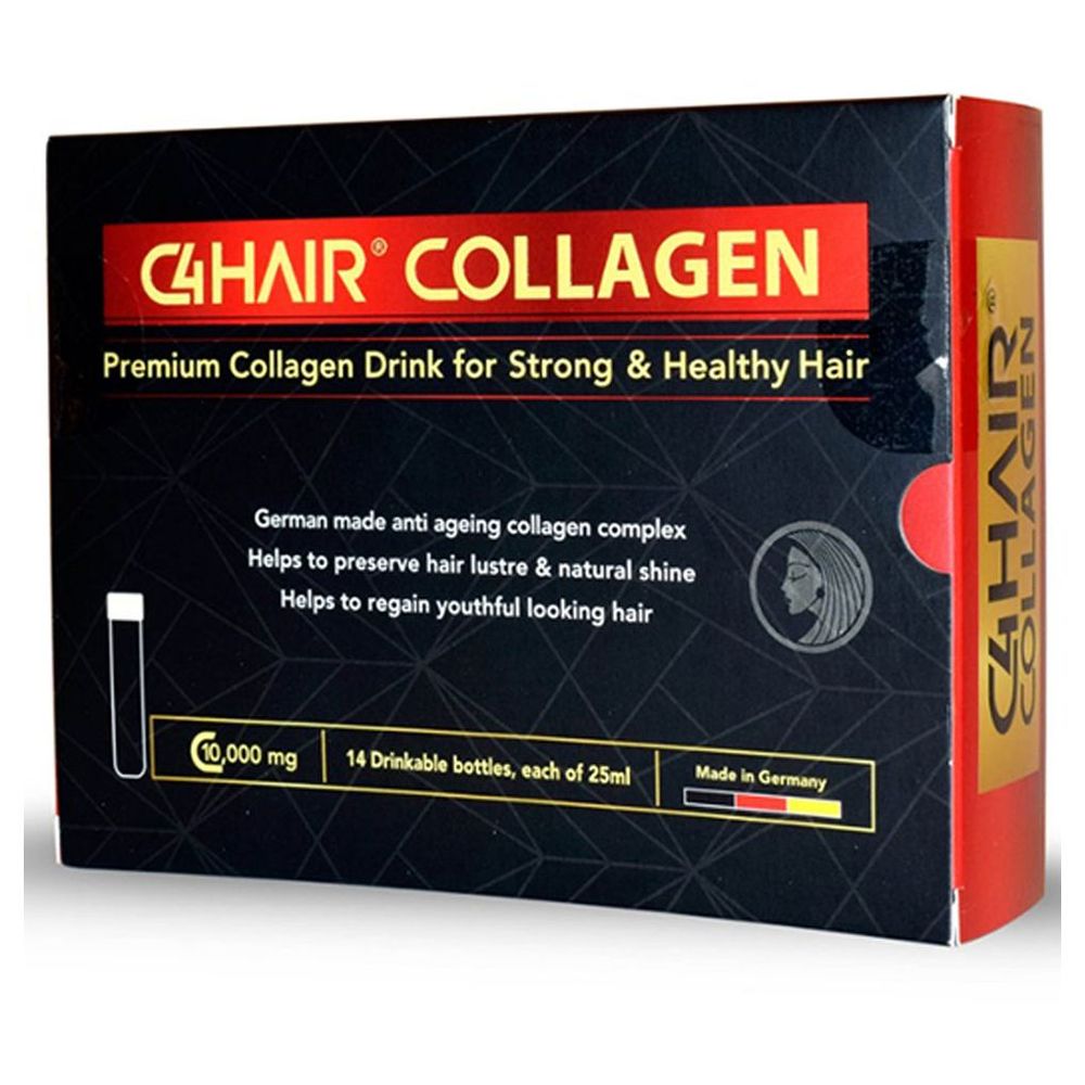 C4 Hair Collagen Supplement Drink - Pack of 14 - 25 ml