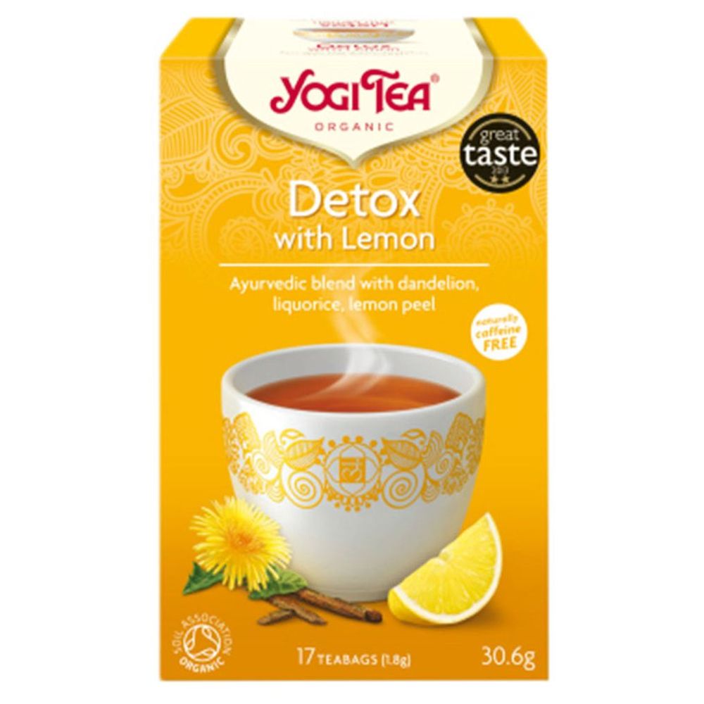 Yogi Organic Detox With Lemon Tea Bags - 17 Pcs - 30.6 gm
