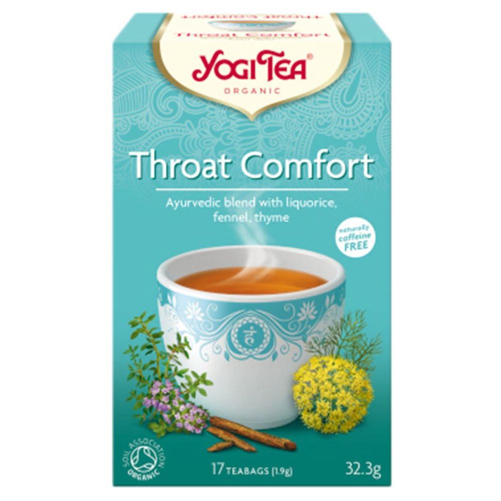 Yogi Throat Comfort Tea Bags - 17 Pcs - 32.3 gm