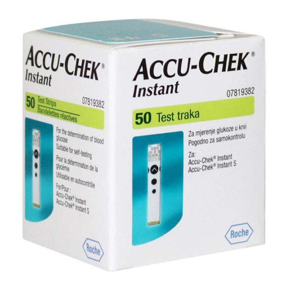 أكيو-تشيك - شرائط اختبار فورية - مجموعة من 50 قطعة