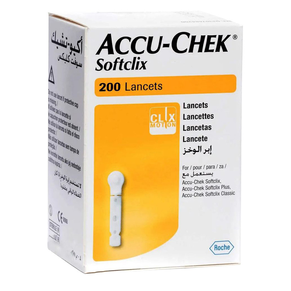 مجموعة 200 قطعة من إبر وخز أكيو-تشيك سوفت كليكس