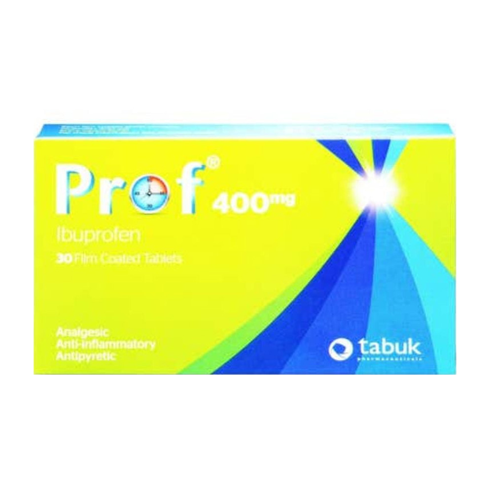بروفيسور إيبوبروفين 400 ملغ - 30 قرصًا مغلفًا بغشاء رقيق