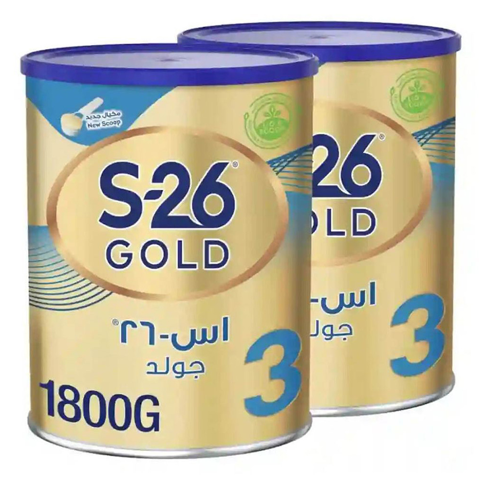 S26 - Gold Stage 3 Milk Formula - 1800 gm - Pack of 2