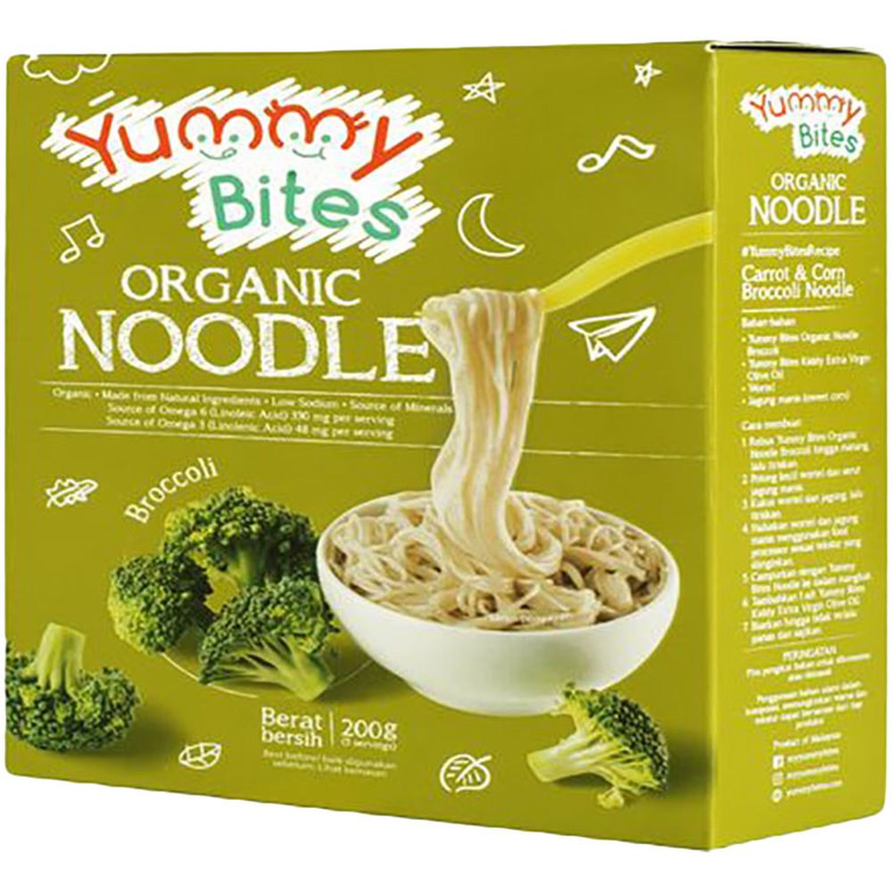 Yummy Bites - Organic Noodle Broccoli Flavour - 200 gm
