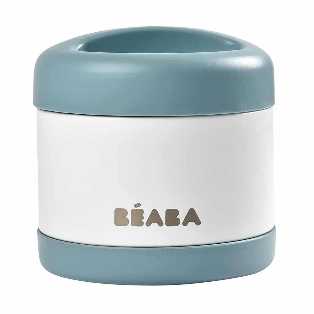 Beaba - Thermo-Portion Food Storage Jar - Baltic Blue/White - 500 ml