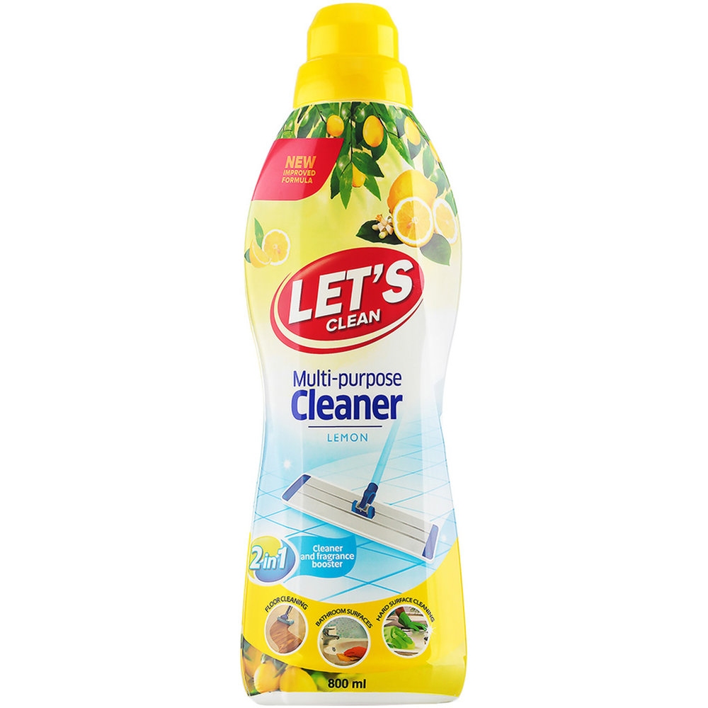 Let's Clean - Multi Purpose Cleaner - Lemon - 800 ml