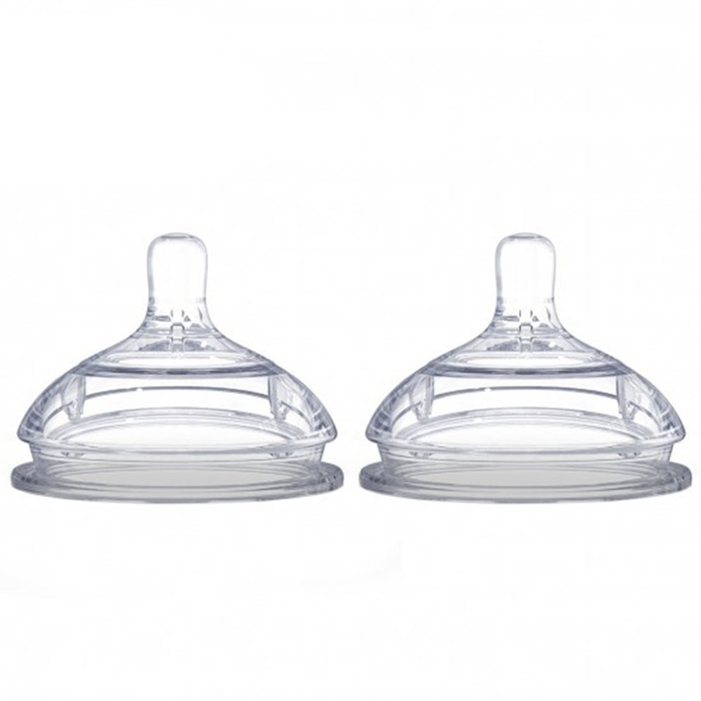 Comotomo - Natural Teat Silicone Nipples - 2 Pcs - Variable Flow