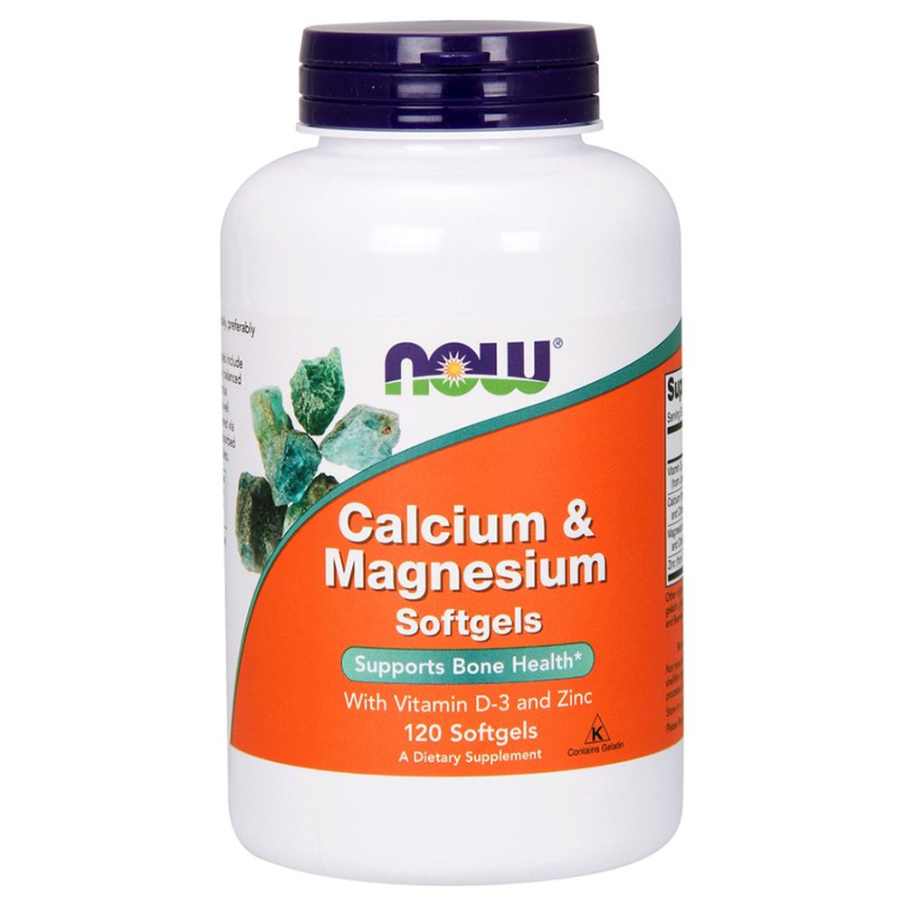 NOW - Calcium & Magnesium 120 Softgels