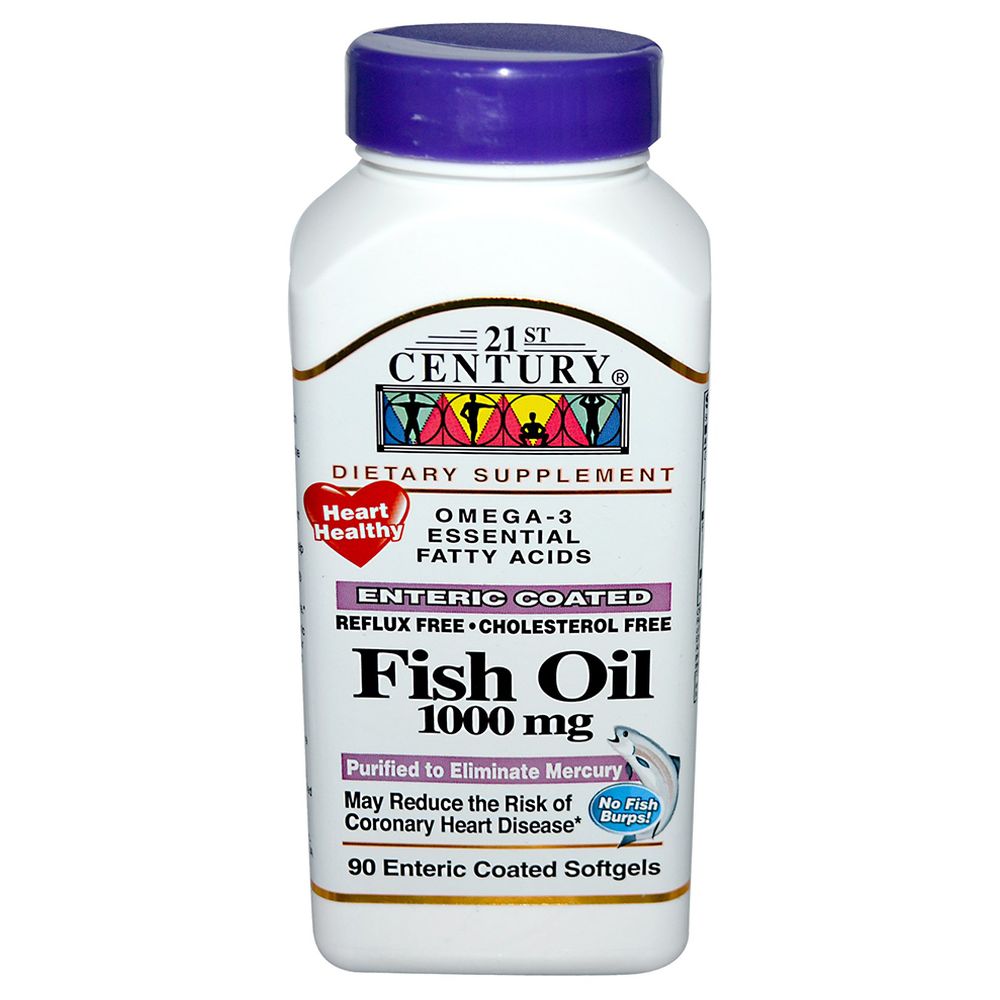 21st Century - Omega 3 Fish Oil 1000mg Softgels 90 Count