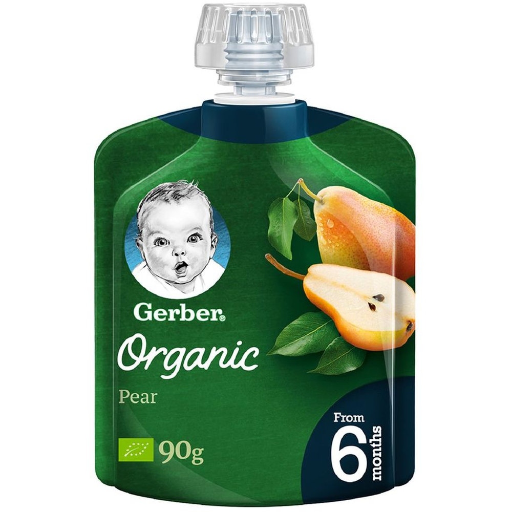 Gerber - Organic Pear Baby Puree - 90 gm
