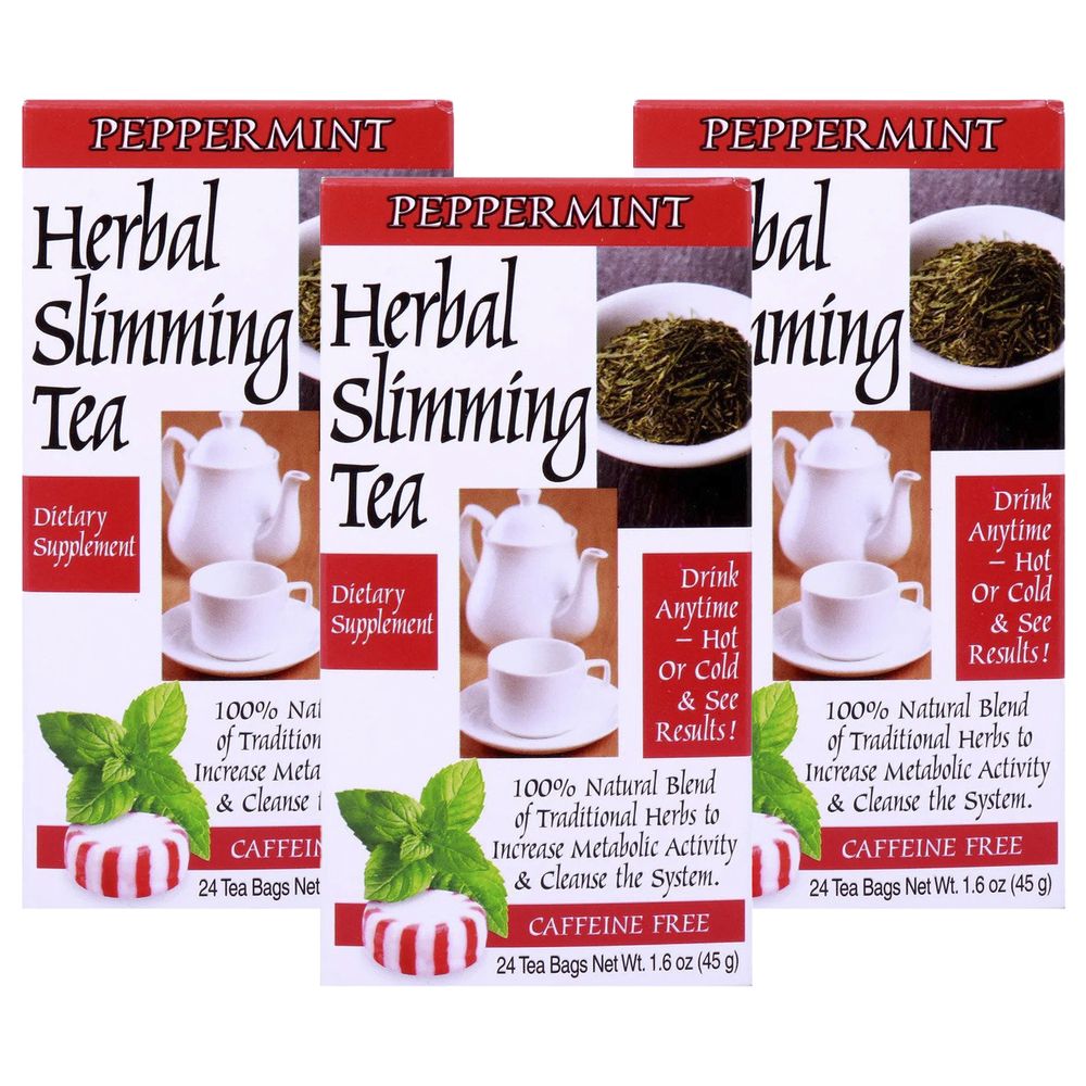 21st Century - Slimming Peppermint Tea 24 Tea Bags Pack of 3