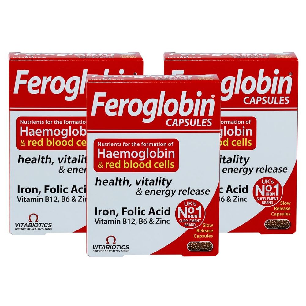 Vitabiotics - Feroglobin Original 30 Tablets Pack of 3