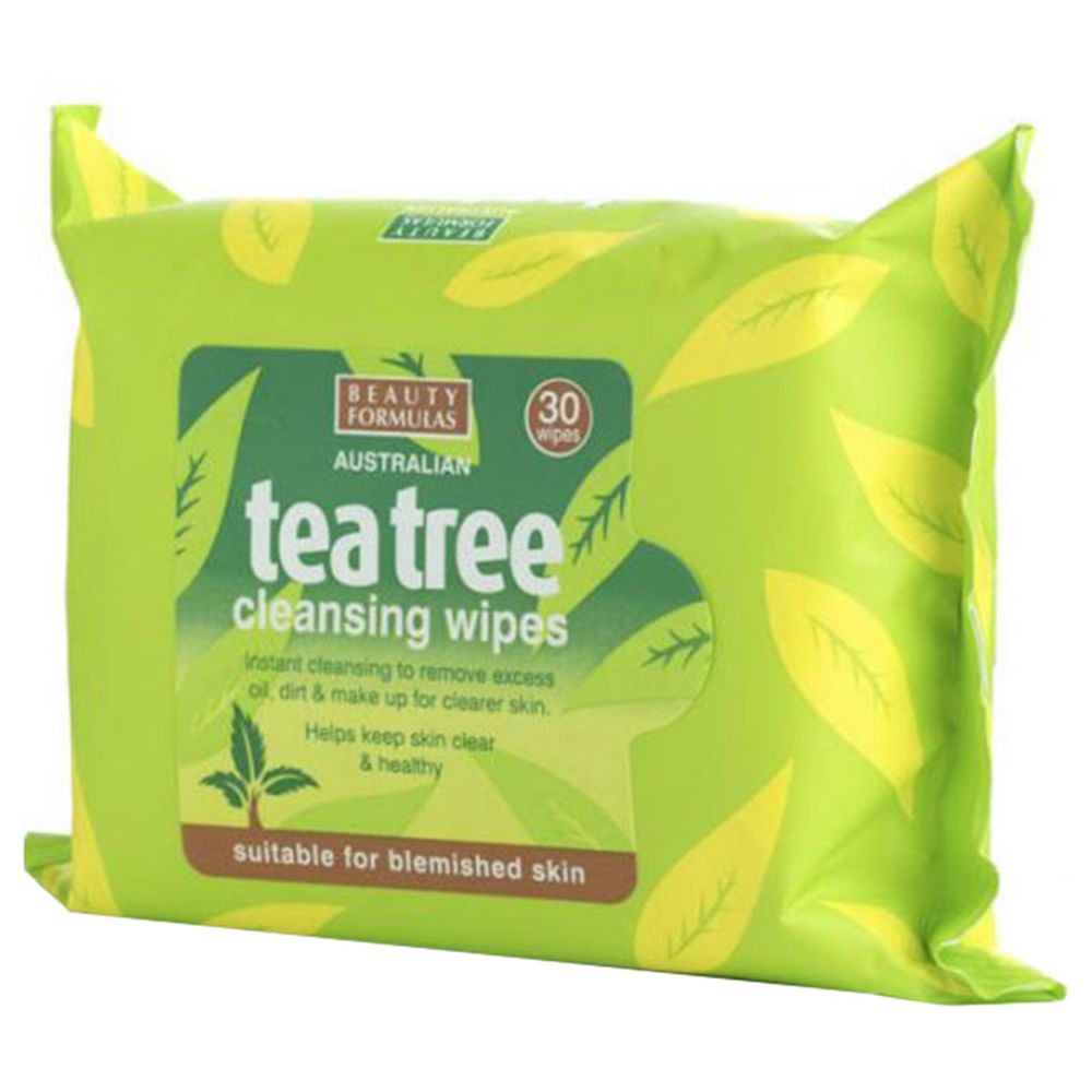 Beauty Formulas - Tea Tree Cleansing Wipes 30's