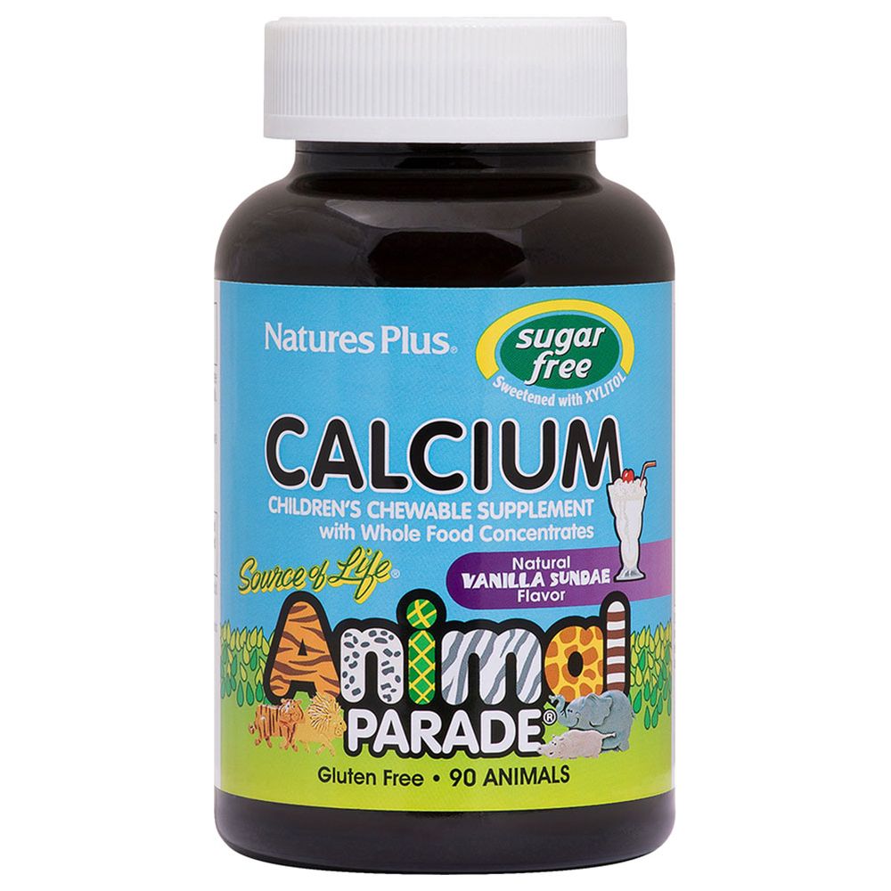 أنيمال باريد - كالسيوم للأطفال قابل للمضغ خالٍ من السكر - 90 حبة