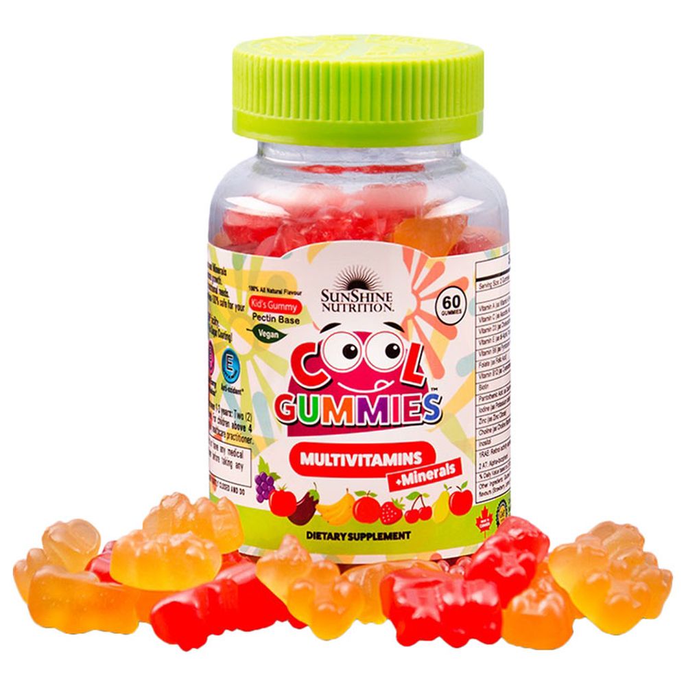 Sunshine Nutrition - Cool Gummies Vegan Multivitamins - 60 Gummies