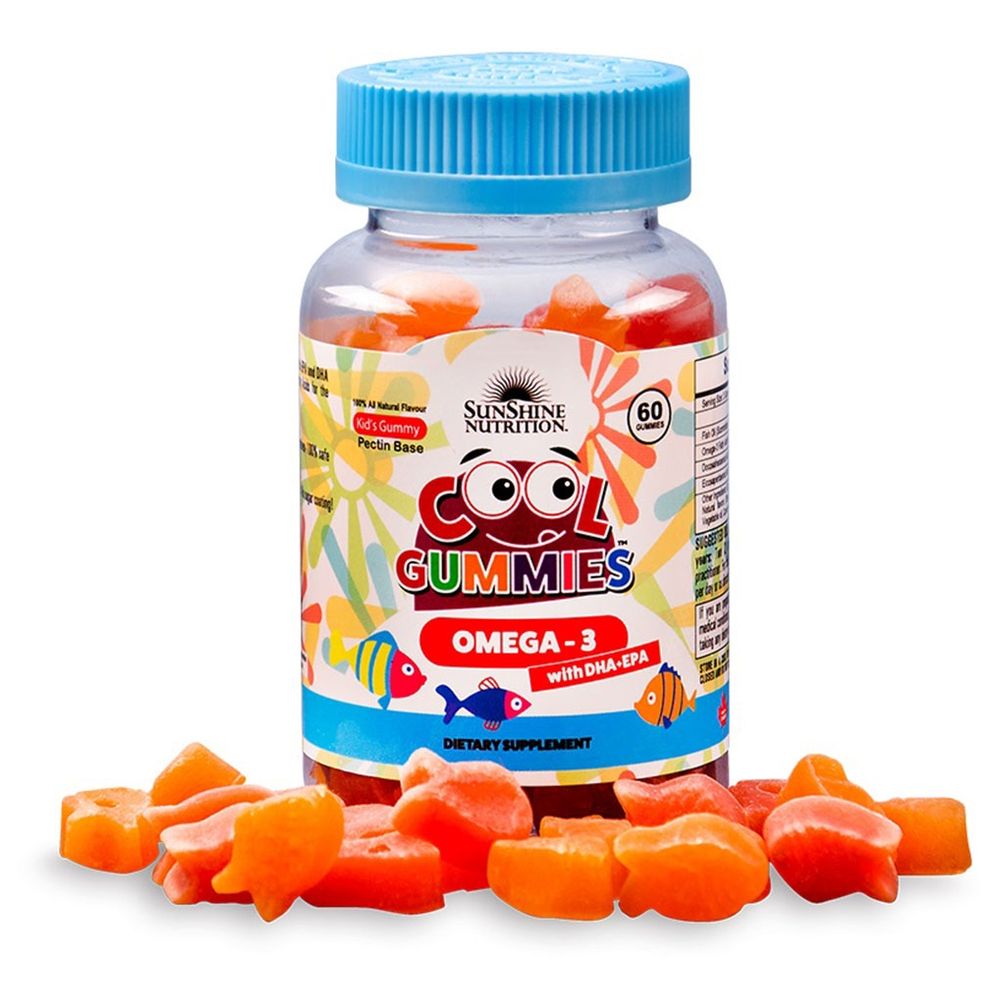 Sunshine Nutrition - Cool Gummies Omega3 With Dha/Epa - 60 Gummies
