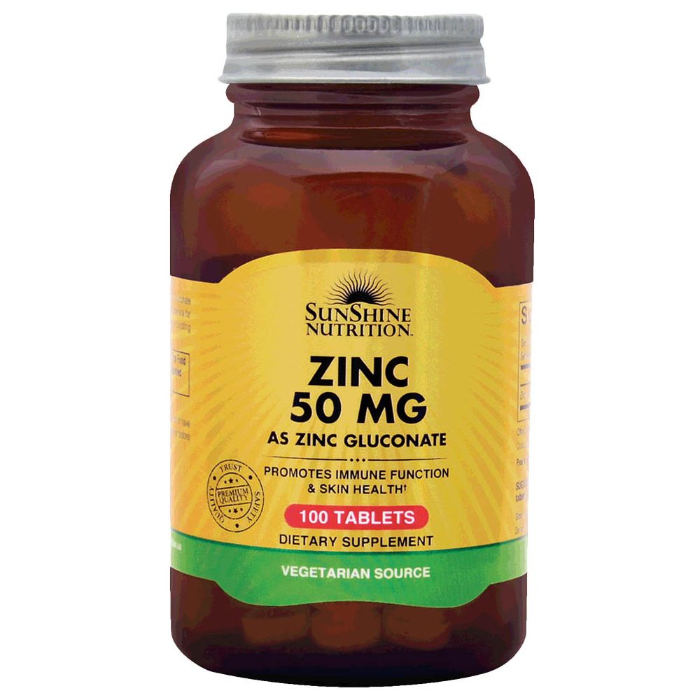Sunshine Nutrition Zinc 50 Mg 100Tab