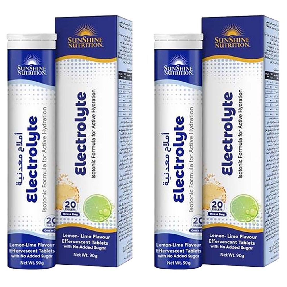 Sunshine Nutrition Isotonic Electrolyte Effervescent 20's x2