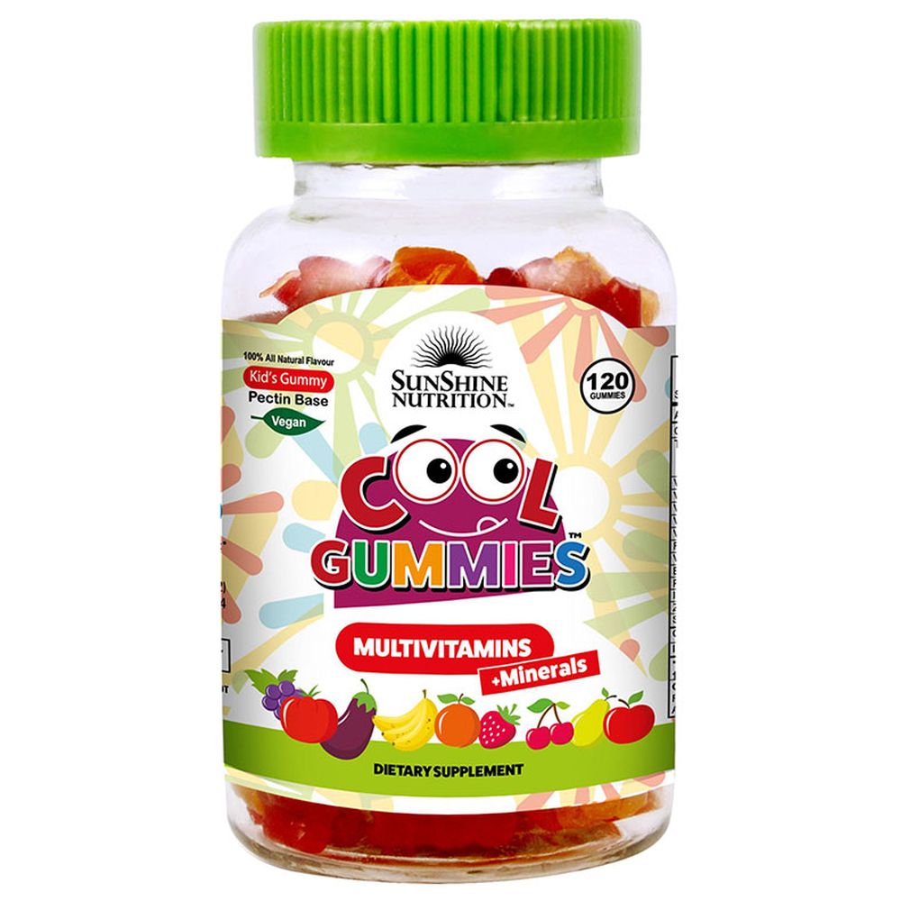 Sunshine Nutrition Cool Gummies Vegan Multivitamins 120's