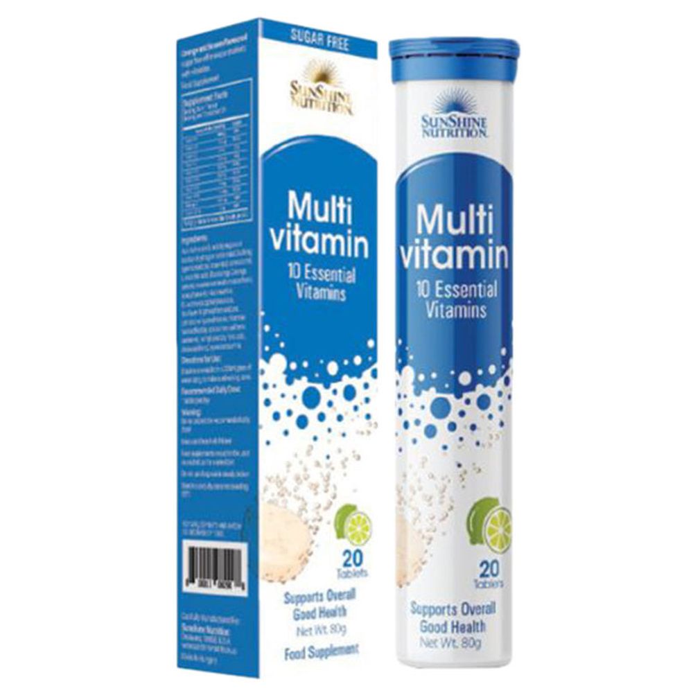 Sunshine Nutrition Multivitamin Effervescent 20 Tablets