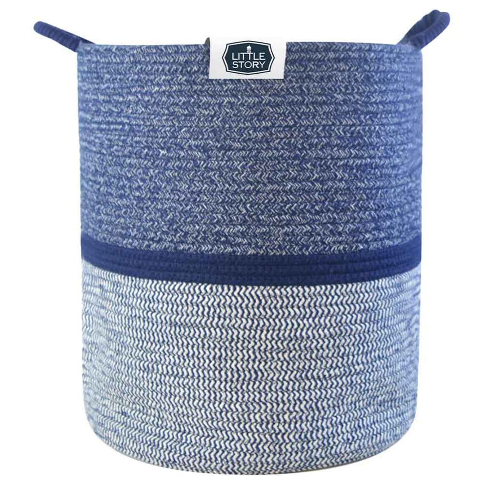 Little Story - Cotton Rope Diaper Caddy - XL - Blue