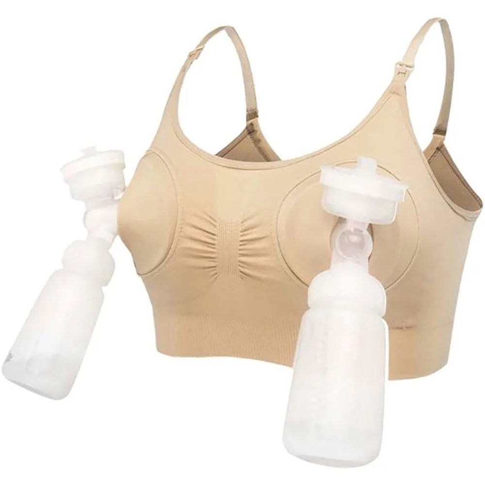Blooming Blossom - Hands free Pumping & Nursing Bra - Nude