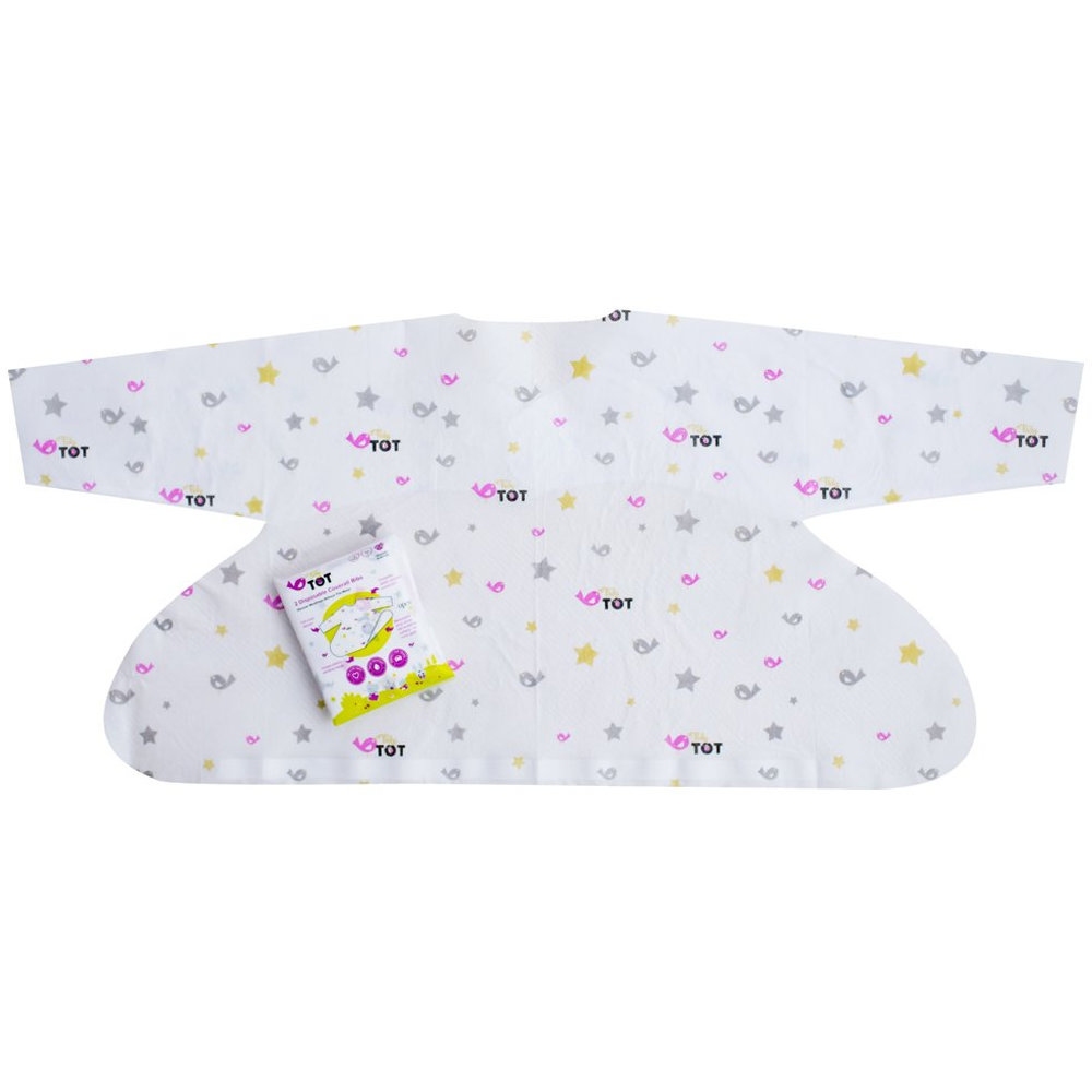 Tidy Tot - Tidy Tot Disposable Bib - White - Pack of 2