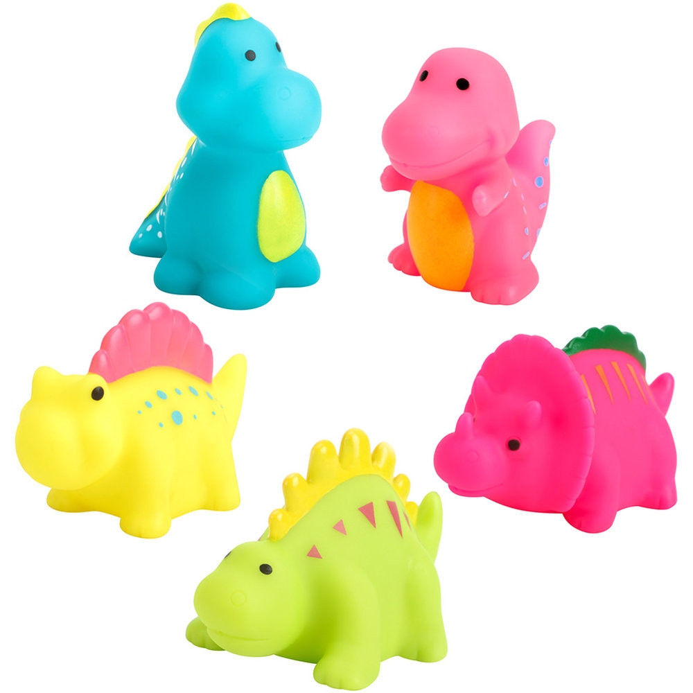Moon - Dino Baby Bath Toys - Multicolor - 5 Pc Set