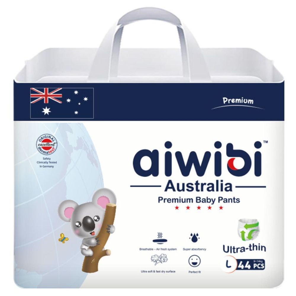 Aiwibi - Premium Baby Pants - Size L - 9-14 kg - 44 Pcs