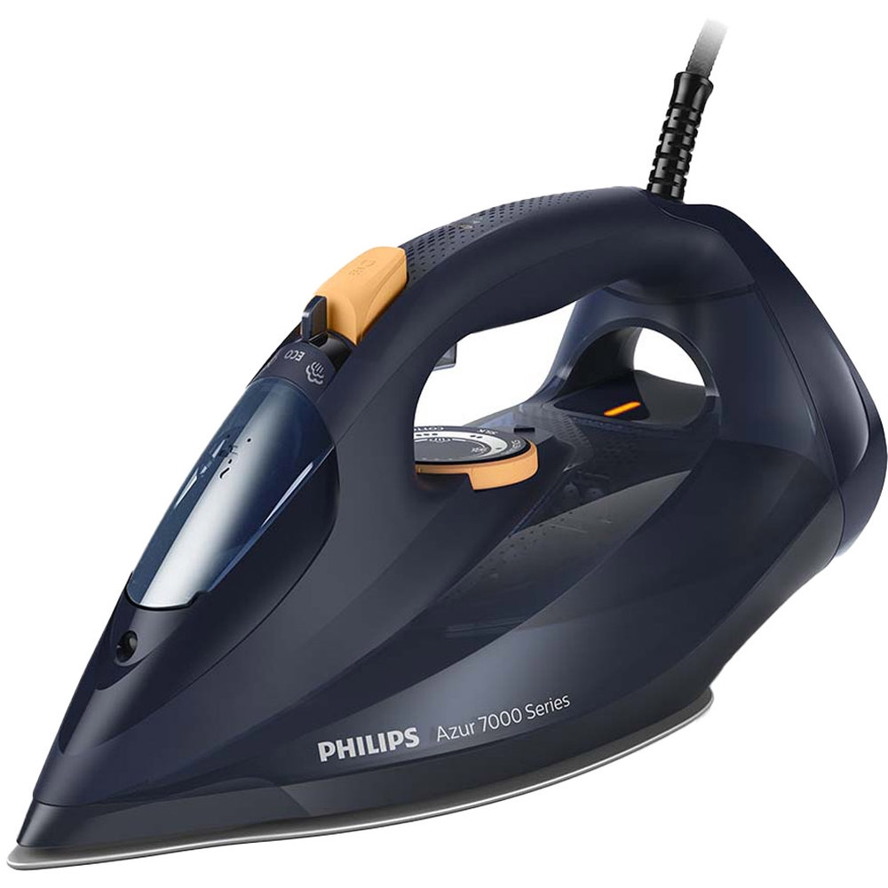 Philips - Steam Iron 7000 Series 3000W - Blue/Yellow
