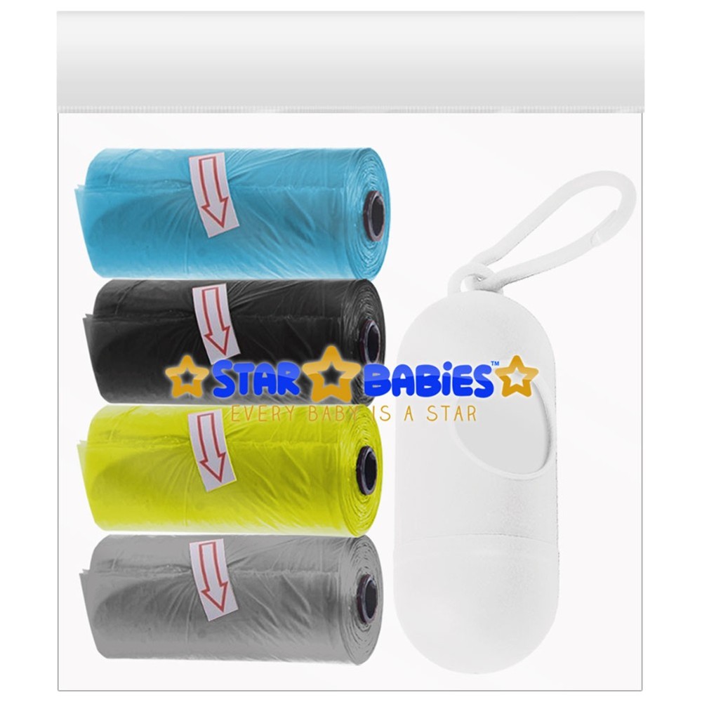 Star Babies - Scented Nappy Bag With Dispenser - Multicolor - 4 Pcs