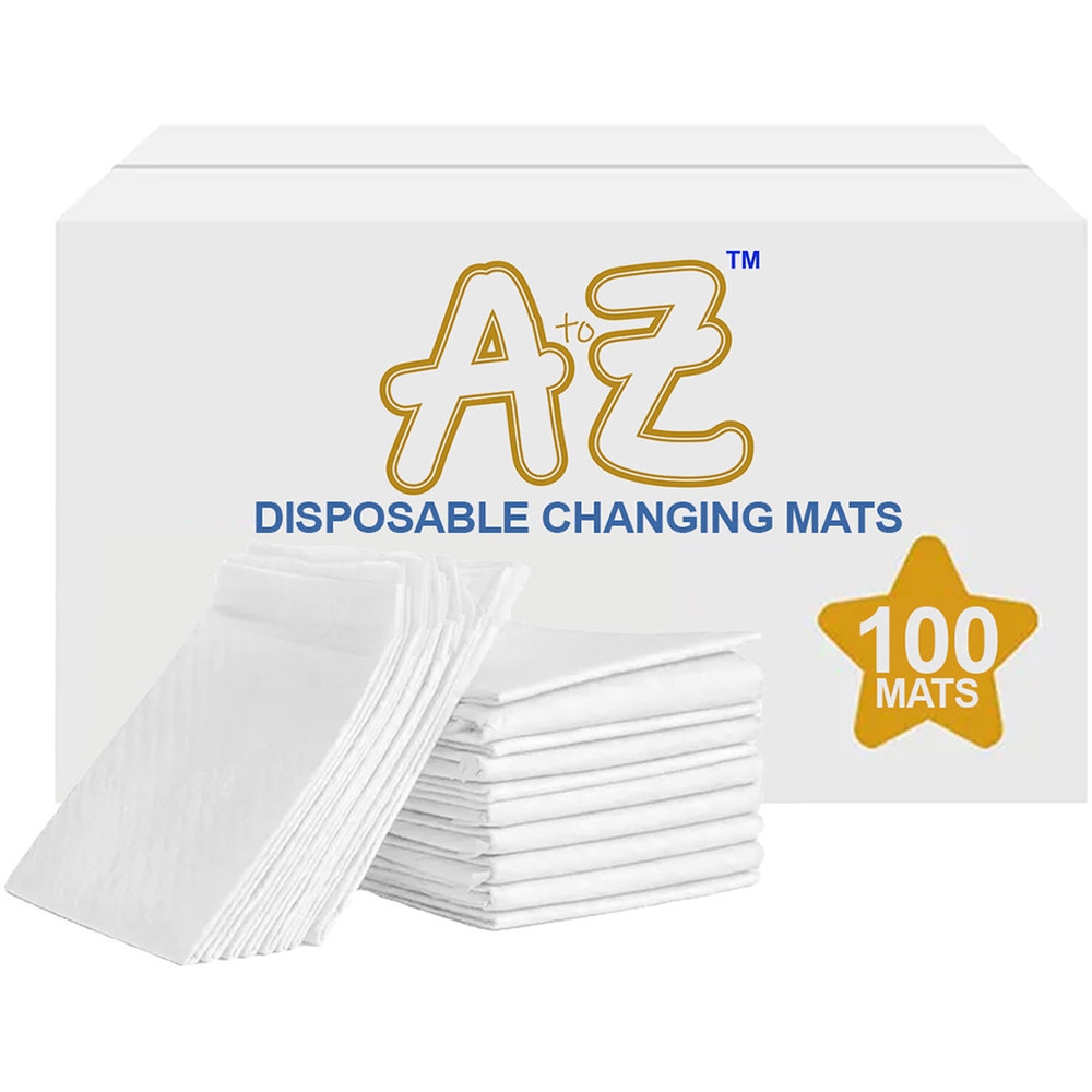A To Z - Disposable Changing Mat - L - 45 x 60 cm - 100 Pcs - White