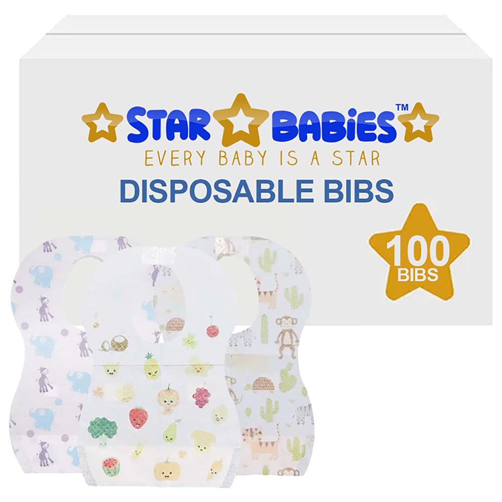 Star Babies - Disposable Bibs - 100 Pcs